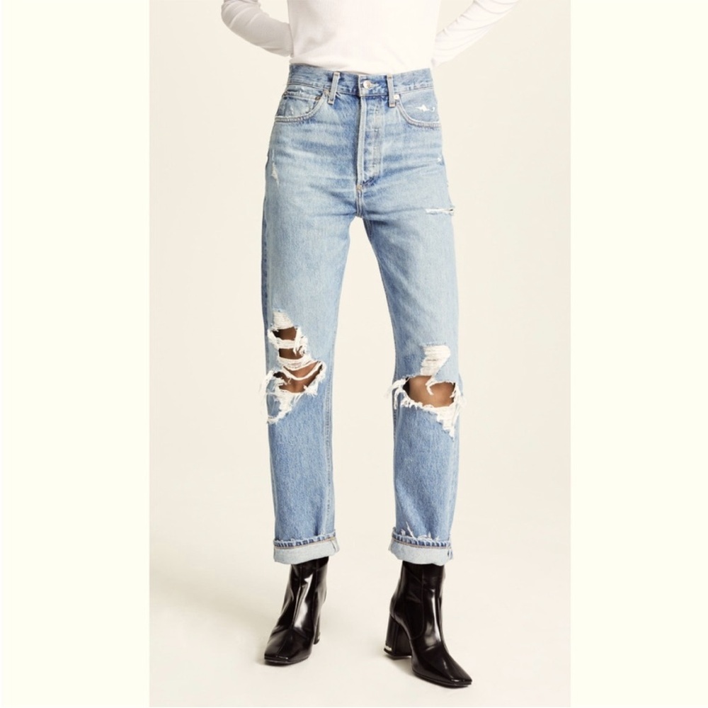 AGOLDE 90’s Ripped Boyfriend Jeans Size 26